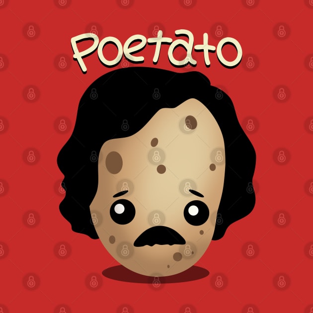 Poetato Funny Edgar Allan Poe Cute Kawaii Potato Pun by BoggsNicolas