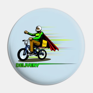 delivery man illustration Pin