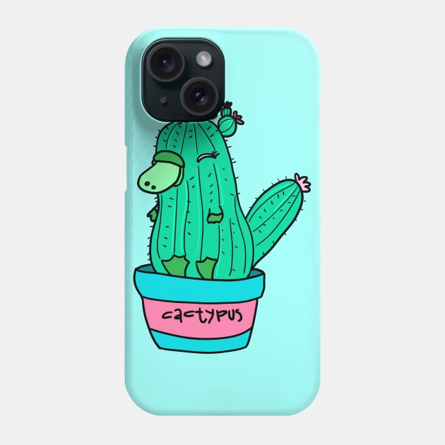 Cactypus Phone Case by moonlitdoodl