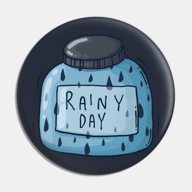Rainy Days Jar Pin by Tania Tania