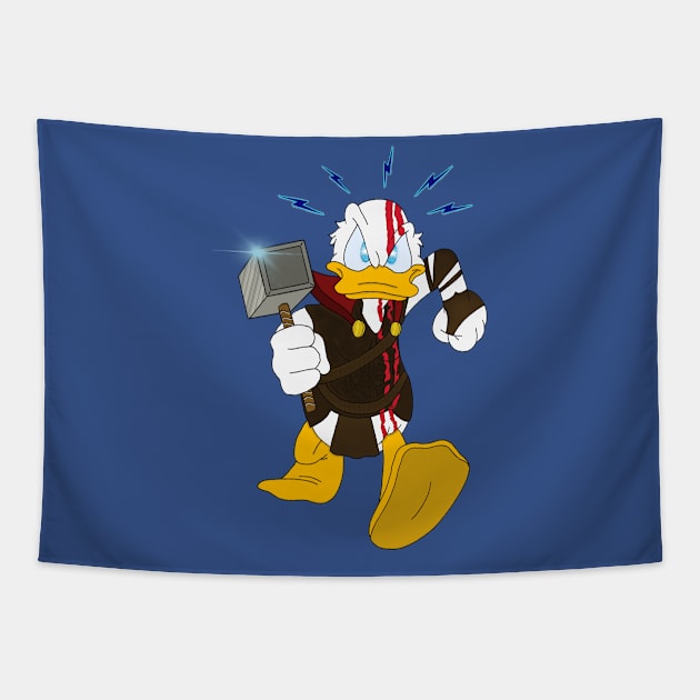 Duck of Thunder Tapestry by WkDesign