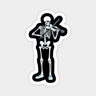 skeleton playing violin Magnet