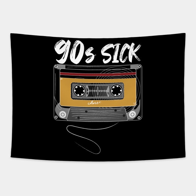 90s Sick! t-shirt Tapestry by ARMU66