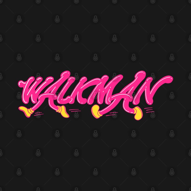 Classic Walkman retro logo by Dashu