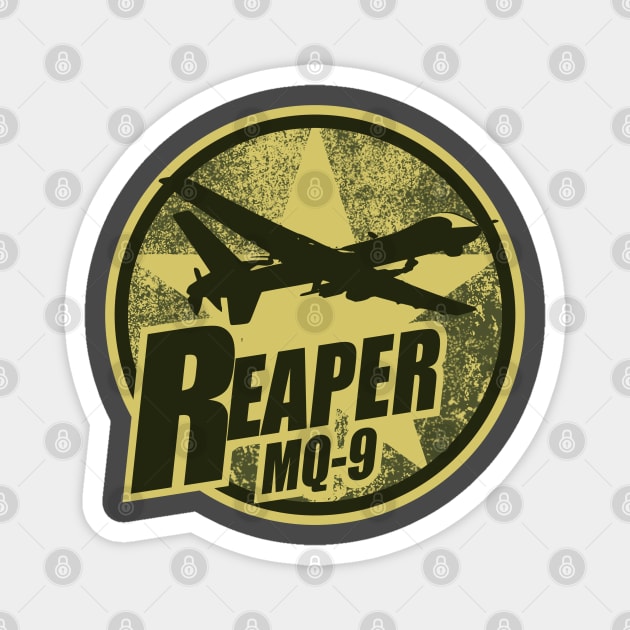 Reaper Drone (distressed) Magnet by TCP