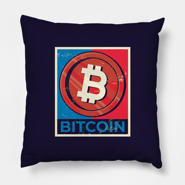 Bitcoin Pillow by LR_Collections