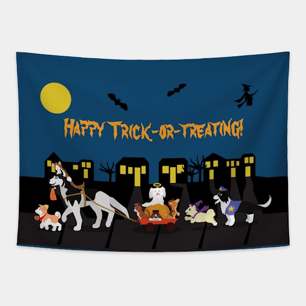 Happy Trick or Treating! Tapestry by SakuraDragon