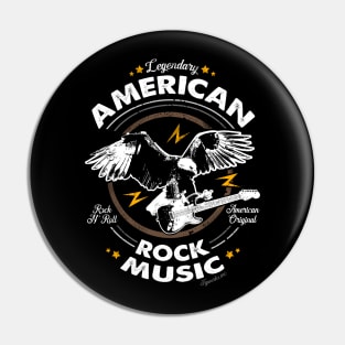 American Rock Music Pin