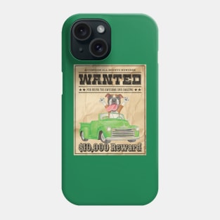 Cute Funny Boxer Dog Wanted Poster Phone Case