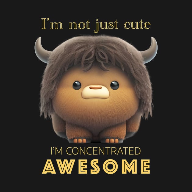 Buffalo Concentrated Awesome Cute Adorable Funny Quote by Cubebox