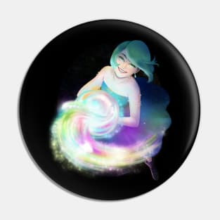 Rainbow Nebulae Wave Pin