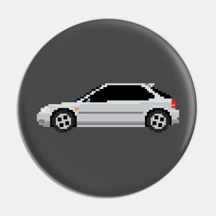 Honda Civic EK Pixelart Pin