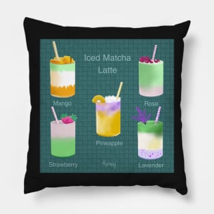 Iced Matcha Latte Pillow