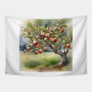 Apple Tree Day - January 6 - Watercolor & Pen Tapestry