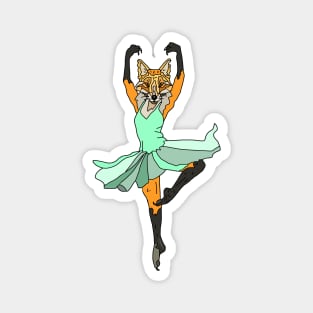 Fox Ballerina Tutu Magnet