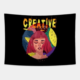 Creative Woman Tapestry