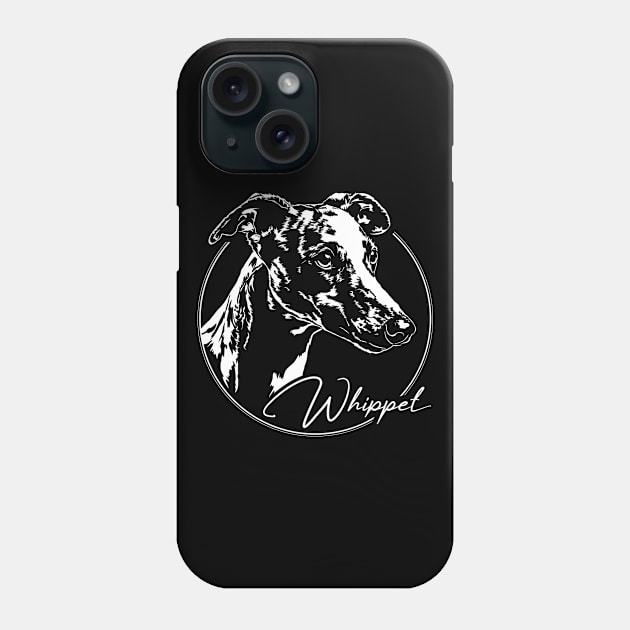 Funny Proud Whippet dog portrait sighthound mom Phone Case by wilsigns