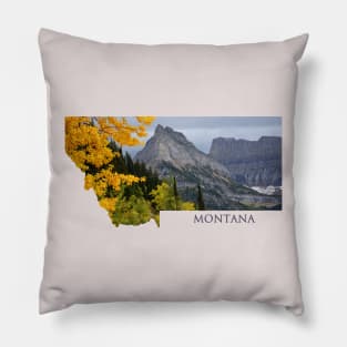 Autumn in Glacier Park Pillow