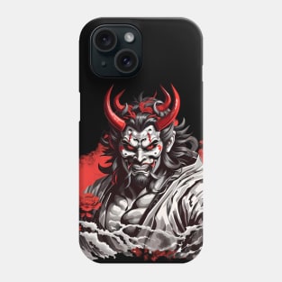 Samurai demon mask Phone Case