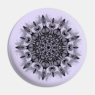 Creative Ornamental Mandala Symmetrical Line Art Graphic GC-012 Pin