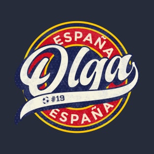 Olga Carmona Spain Soccer Badge T-Shirt