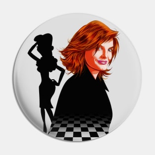 Rene Russo - An illustration by Paul Cemmick Pin