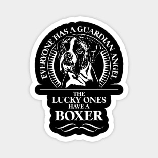 Proud Boxer Dog Guardian Angel dog mom Magnet