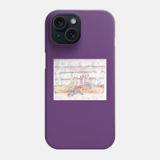 Cool Cats man the bar Phone Case