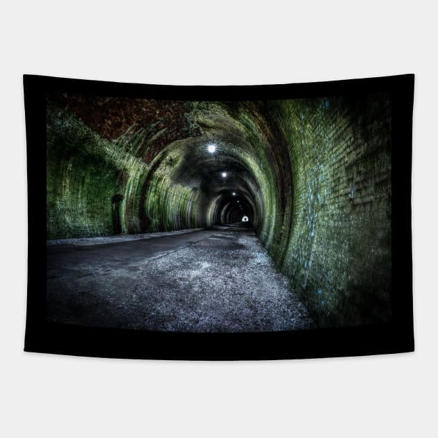 Ashbourne Train Tunnel, Derbyshire, England Tapestry by tommysphotos