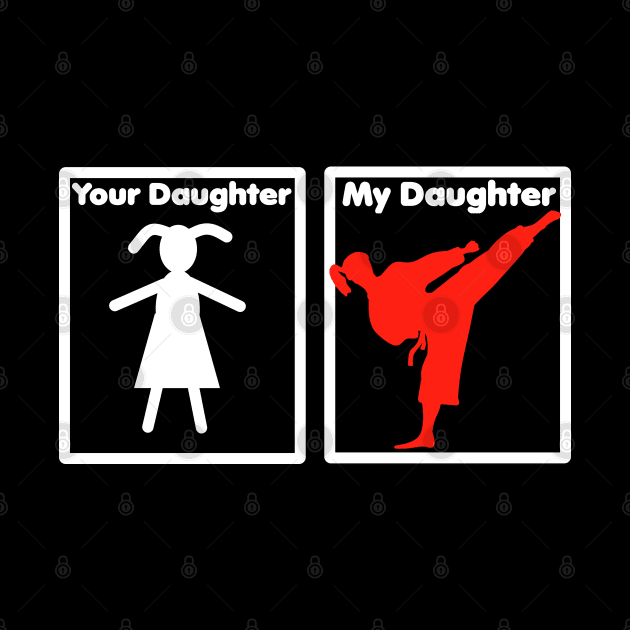 Your Daughter My Daughter is a Fighter Proud Parent Shirt by Littlelimehead