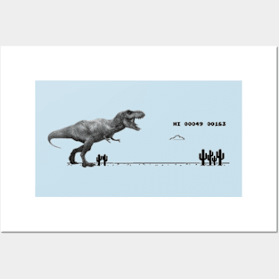 Google Offline Dinosaur Game - Trex Runner Poster for Sale by DannyAndCo