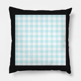 Teal Gingham Pillow