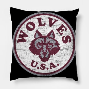 Los Angeles Wolves Vintage T-shirt Pillow