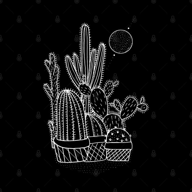 Cactus Plant pots by Swadeillustrations