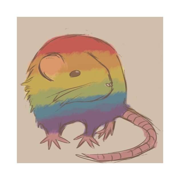 Pride rat (or mouse if you’d prefer) by digitalisdraws