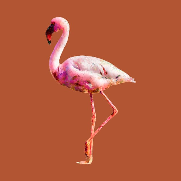 Gorgeous Pink Flamingo Digital Artwork by scotch