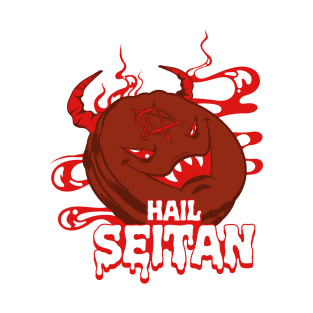 Hail Seitan Devil Pepperoni T-Shirt