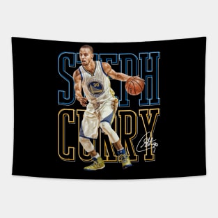 Steph Curry 30 Basketball Tapestry