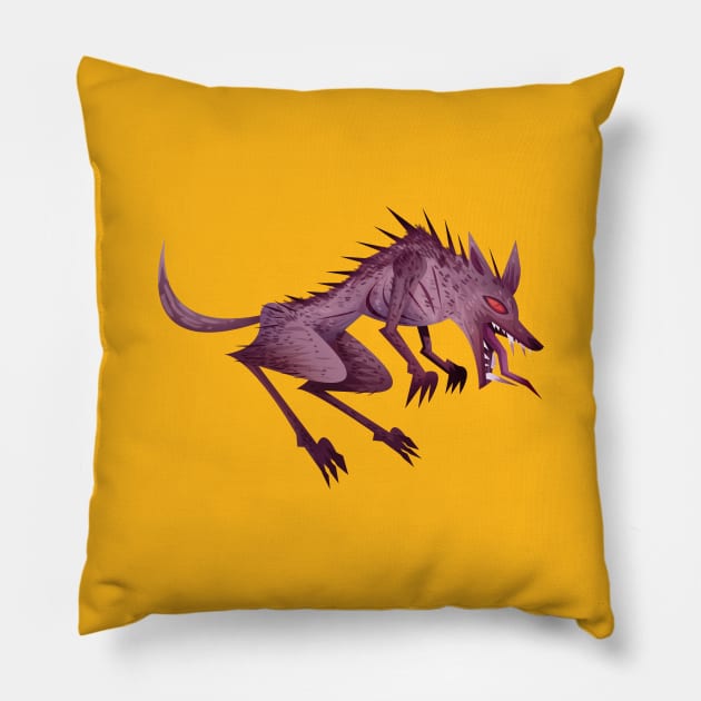 El Chupacabra Pillow by Firebluegraphics