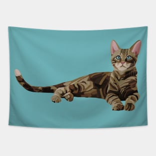 Cute Brown Tabby Kitten Tapestry