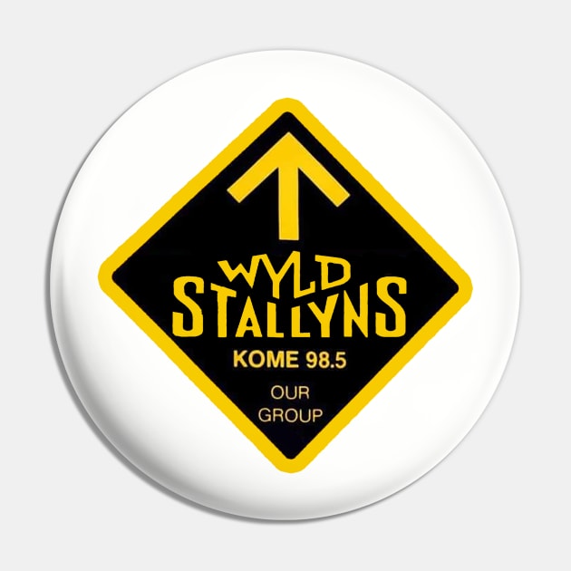 KOME 98.5 Loves Wyld Stallyns Pin by RetroZest