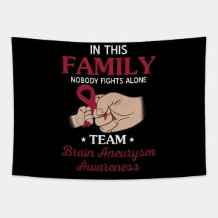 Nobody Fights Alone Team Brain Aneurysm Awareness Tapestry