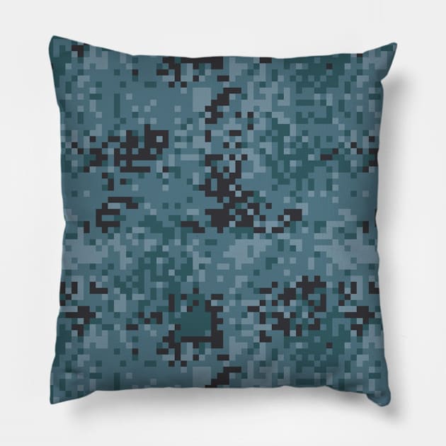 Camo Pattern Pillow by aquariart