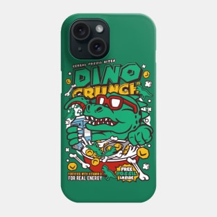 Retro Cartoon Cereal Box // Dino Crunch // Funny Vintage Breakfast Cereal Phone Case