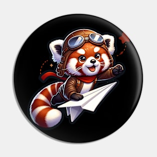 The Pilot Red Panda Pin