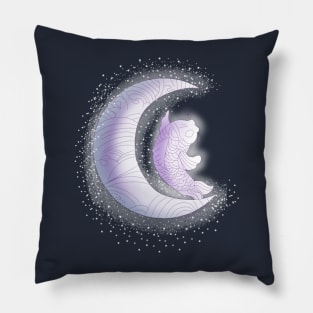 Koi Fish & Crescent Moon Pillow