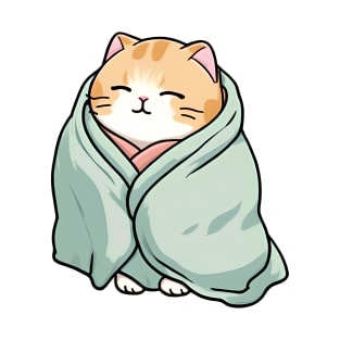 Cute orange cat in a blanket T-Shirt