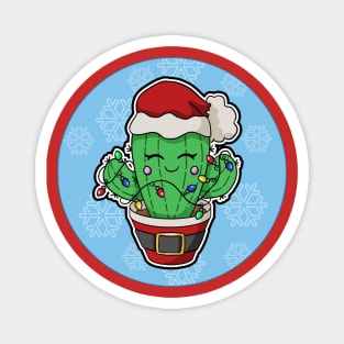 Happy Christmas Cactus Magnet