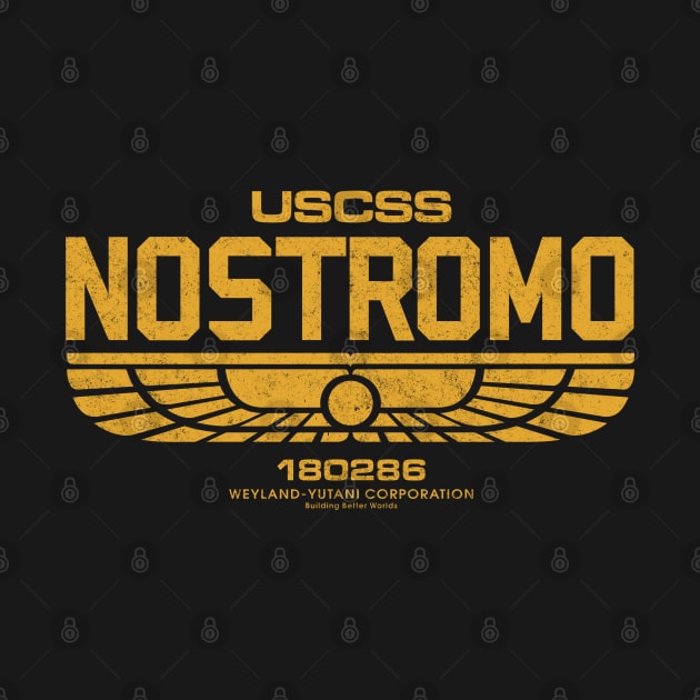 USCSS Nostromo - vintage logo by BodinStreet