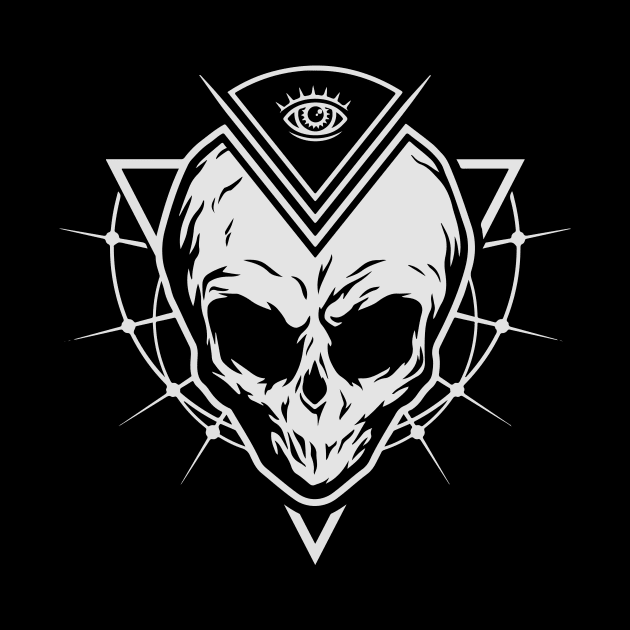 Illuminati Alien Skull by Starquake